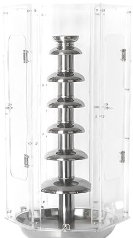 AIZYR Chocolate Fountain Cover Clear Shield Plastic, Chocolate Melting Heating Machine Cover for Chocolate Fondue Tower, Clear,7 Tier