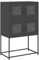 vidaXL Highboard Schwarz 68x39x107 cm Stahl