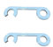 2 x Patio Door Breezer, French Door Stay Open Hook, Air Circulation, Door Stop (White, 190mm)