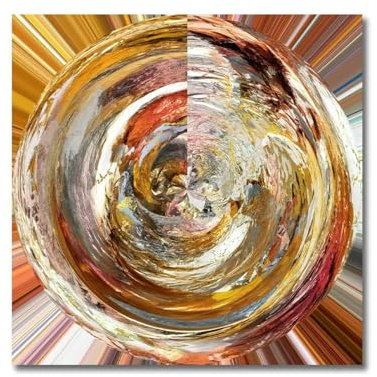 LMYCHENG Abstraktes Tornado-Wandkunstbild, Leinwandposter, Vortex-Golddrucke, Kunstwerke, Gemälde für Wohnzimmer, Heimdekoration, Wandbild, 20 x 20 cm, rahmenlos