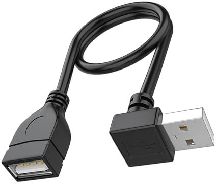 GKYQVE Cavo di prolunga USB 2.0 a 90 gradi maschio a femmina cavo corto per stampante tastiera portatile e altro 10 CM