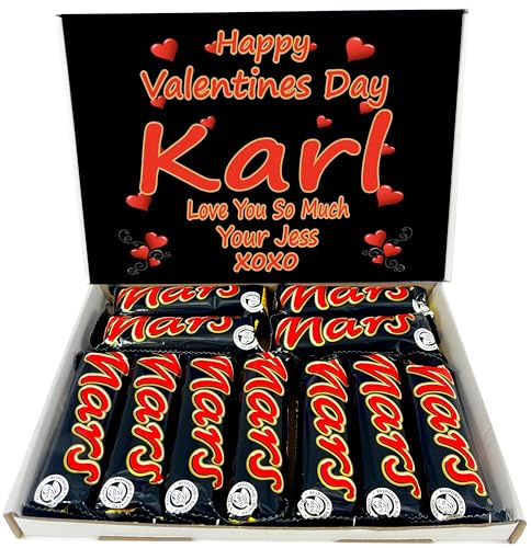 Personalised Letterbox Friendly Chocolate Gift Box Hamper – Personalised Sweet Gift for Him or Her – Perfect for Birthdays, Christmas or Any Occasion (Compatible With MARS)