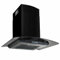 Gecheer Cappa Aspirante a Muro Acciaio Inox 756 m³/h 60 cm Nera,Cappa a Isola Sospesa,Cappa Cucina,Cappa Aspirante ad Incasso,Cappa Aspirante a Isola,P50709