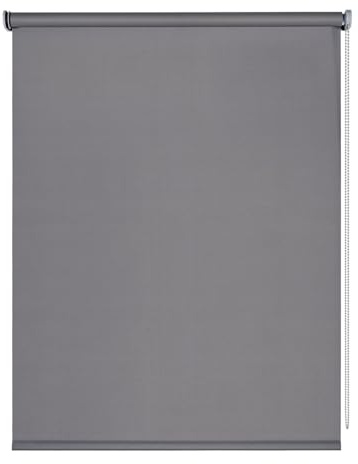 Estores opacos para Ventanas y Puertas Máxima privacidad Gris 45x180 cm | Instalación en techo o pared. Oscuridad y descanso total. Aislante térmico y protección solar Cortinas Blackout StoresBasic