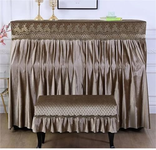 Klavier Abdeckung Klavier Volle Abdeckung Stoff Handtuch Pianoforte Staub Abdeckung Klavier Tuch Halbe Abdeckungen(Color-05,38x58cm Chair)