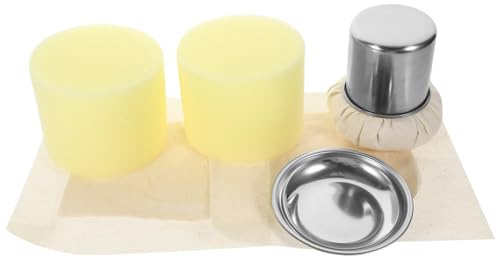 FIXOSHEE Brosse à Huile pour Cuisine avec Tête Tissu Remplaçable Accessoire Pratique pour Pancakes et Barbecue Set Complet avec Deux Recharges et Plateau et Facile à
