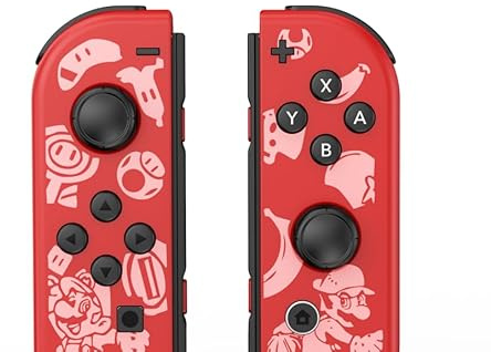 Mhwlhbx Générique Manette pour Swich, Remplacement Manette snas fil L/R Switch compatibles avec Switch/Lite/OLED, supportant le contrôle de mouvement/réveil/vibration double-Rot