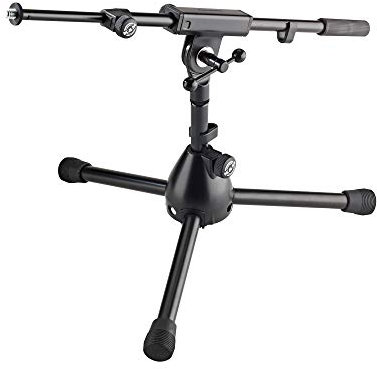 K & M Microphone Stand - very low level w/2 piece boom arm