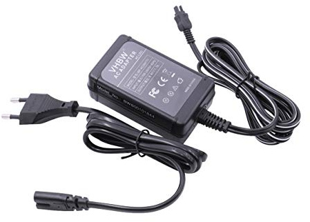 vhbw 1x Netzteil kompatibel mit Sony Handycam DCR-DVD115 | DCR-DVD115E, DCR-DVD109E, DCR-DVD110, DCR-DVD110E Kamera, Digitalkamera, 2m