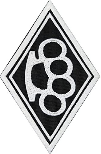 Schlagring Raute Diamand ACAB Biker Motorcycle club Aufnäher Patch Aufbügler