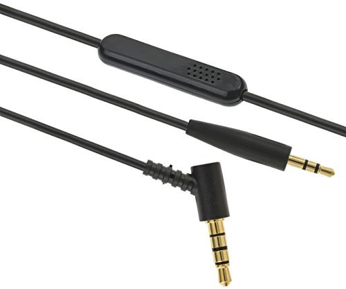 AGSretail Ltd Gold Plated 1.5m Replacement Audio Cable Lead for BOSE OE2/OE2i/QuietComfort 25/QC25 (On-Ear) HEADPHONES IN-LINE REMOTE & MICROPHONE Compatible with iPhone