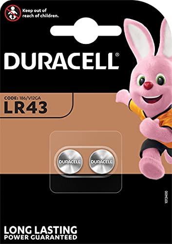 Pila Duracell 2 Pz. a bottone lr43