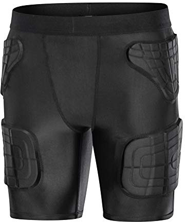 TUOY Youth Boys Padded Protective Shorts Padded Pants for Football Paintball Baseball