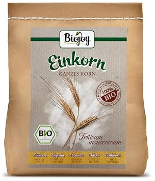 Biojoy BIO-Einkorn ganzes Korn (2 kg), Triticum monococcum