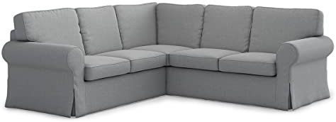 TLYESD Ektorp Sektionalsofabezug, Ersatz für IKEA EKTORP 2 2 Sektionale Ecksofabezug, Ektorp 4-Sitzer-Sofabezug, nur ektorp Sektionalbezug, Hellgrau