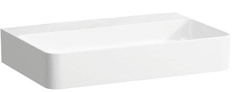 LAUFEN VAL Waschtisch, unterbaufähig, ohne Hahnloch, ohne Überlauf, 650x420mm, H8102840001121, Farbe: Weiß