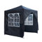 Panana 2 X 2m Pop Up Gazebo Waterproof Outdoor Garden Marquee Awning Party Tent Canopy and Carry Bag Black