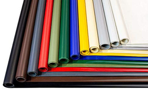 PVC Plane LKW Plane Material Meterware mit/ohne Ösen Dachplane (900 gr/m²) Industrie (3m x 1m, ohne Ösen, Rot RAL3002)