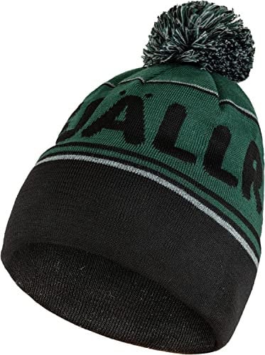 Fjällräven Unisex Pom Beanie-Mütze, Arctic Green/Black, Einheitsgröße
