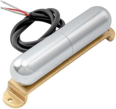 Artec LSA70R Alnico 5 Lipstick Reverse Wound Micro Simple Bobinage Milieu 7,5K pour Guitare électrique style Strat, Chrome