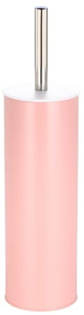 Blue Canyon Natura Toilet Brush & Holder for Bathroom, Flexible Toilet Bowl, Stainless Steel Brush Head for Deep Cleaning, Compact Size, Elegant Design with Holder–Pink