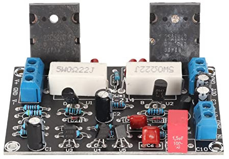 VBESTLIFE 100W Mono Channel Digital Power Amp Board, High Power 2SC5200 2SA1943 Quiet, Stable Amp Board with Speaker Circuit