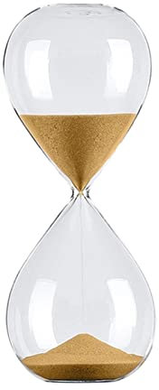 EMoLus Sanduhr 5/30/60 Minuten Sanduhr-Timer Zeitmanagement-Tool Kreative Persönlichkeit Sanduhrschmuck Sanduhr Holz (Color : Gold, Size : 30mins)