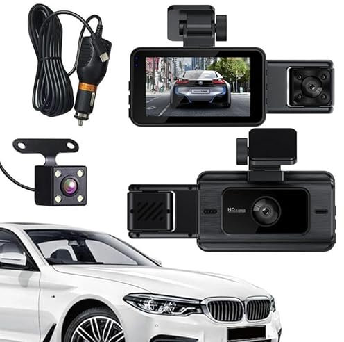 TKMARS Cámara de Coche Dash CAM 1080P Full HD DVR Grabador de Conducción de Automóviles Cámara de Dash con Pantalla LCD de 3,140 Gran Angular,Camara vigilancia Coche,Grabación de Bucle