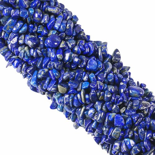 260pcs Lapislazuli Perlen zum Auffädeln Kristall Edelsteine Steine Perlenset für Armbänder Schmuck Selber Machen set Ketten Ohrringe Crafting Natürlichen Gebohrt 5-8mm