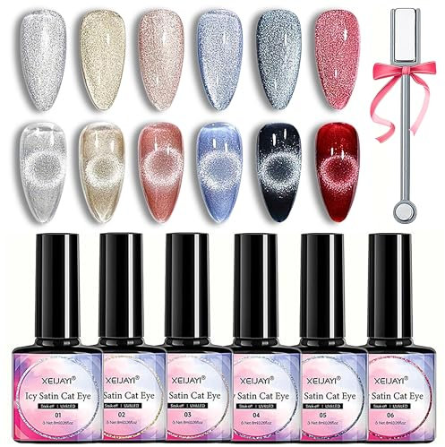 9D Cateye UV Gel Nagellack UV Gel Nagellack Set - 6 Farben Cat Eye Set