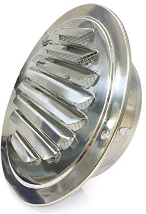 ZODJK Schornsteinkappe, Schornsteinkappe aus Edelstahl, Dachschornstein, Regenschutz, Schutzkappe, 80 mm Schornstein (Größe: 180 mm)