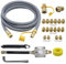 Kit di conversione da propano a gas naturale QEWHDJQ aggiornato, adatto per Weber Genesis, Spirit, Genesis II, Spirit II Gril, kit di conversione da gas naturale da 10 piedi con regolatore e ugelli