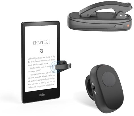 UBUYUONE Fernbedienung zum Seitenwenden zum Lesen auf Kindle Paperwhite, Kobo, Pocketbook, Finger Ring Page Turner für iPad Android Tablets E-Book Lesen Romane und Ferngesteuerter Kameraauslöser