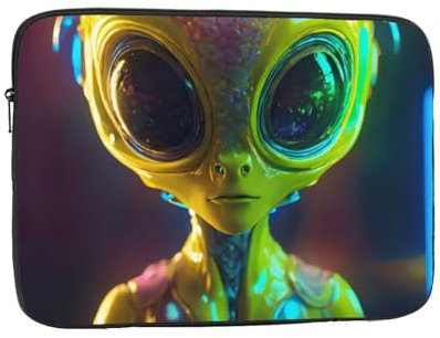 Laptoptasche mit Alien-Planeten-Druck, stilvoll, wasserabweisend, Laptop-Tasche für Männer und Frauen