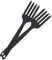 Ciieeo Lot De 2 Fourchettes De Cuisine En Silicone Anti-rayures Noires