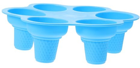 Cabilock Molde De Helado De Silicona Molde De Cono Molde De Hielo Pop Molde De Taza Molde De Hielo Accesorios De Helado Bandeja De Cubitos De Hielo Palitos De Helado Molde De