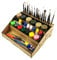 HobbyHold Model Building Organiser - Tool and Paint Holder - 3-Compartment Organiser - Grey