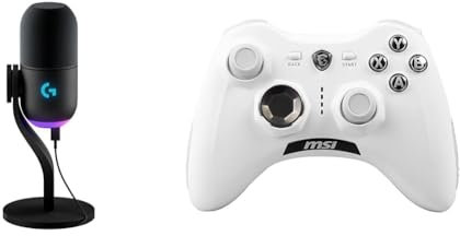 Logitech G Yeti GX & MSI Force GC30 V2 White Kabelloser