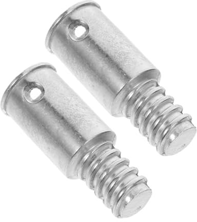 CALLARON Screw Broom Handle Threaded Tip 2pcs Replacement Pole Handle Adapters for Mop Brush Wood Metal Poles