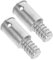 CALLARON Screw Broom Handle Threaded Tip 2pcs Replacement Pole Handle Adapters for Mop Brush Wood Metal Poles