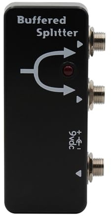 Doppelk-Puffer-Splitter-Pedale optimieren das Gitarrensignal und die Muskelmetallstruktur für komplexe Effekte