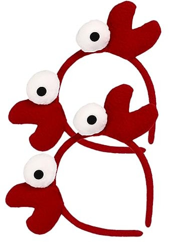 FOMIYES 2Pièces Bandeau de Fête Halloween Crabe Lot de Têtes pour Cosplay et Décorations de Cheveux Accessoire Parfait pour Halloween et Fêtes Costumées