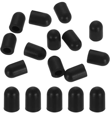 PATIKIL Embouts de Stylo 4,5 mm (0,18) 20Pcs en Caoutchouc Conducteur Noir | Pour Stylos Capacitifs Pour Ecrans Tactiles Pour Telephones Mobiles Ordinateurs Tablettes,