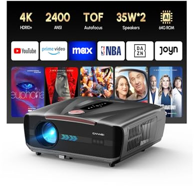 4K Projector 2400 ANSI Daylight Projector for Home Theater