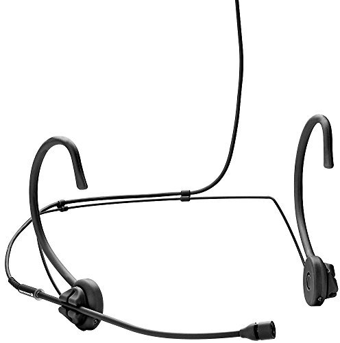 Beyerdynamic AMS-TG-H74C-BLK - Micrófono de condensador (dinámico cardioide, para escenario, pequeño, de auricular, profesional), color negro