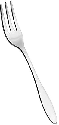 Salvinelli FDGA Galileo FORCHETTINA Dolce 3 Denti Set 12 Pezzi, Inossidabile, Acciaio Inox