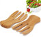 Salad Hands Tosser Salad Servers Tongs Bamboo Kitchen Helper Pack of 2