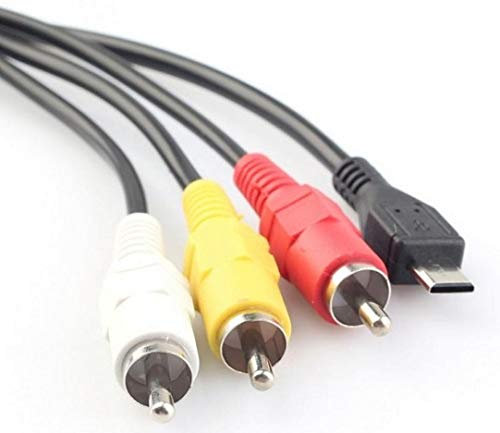 TV Lead for Sony Handycam Camcorder - AV/AUDIO VIDEO Connecting Cable - Replacement for VMC-15MR2 / VMC15MR2