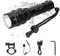 Auveach Torcia Elettrica LED 5 Modalità 500 Metri Impermeabile Ricaricabili con Caricatore USB e SOS Modo (Batteria Inclusa) (10)