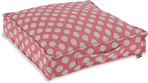 H.O.C.K. Banno dots Outdoor Matratzenkissen Punkte 50x50x10cm Nanu Indoor/Outdoor (50x50x10cm, Rot)